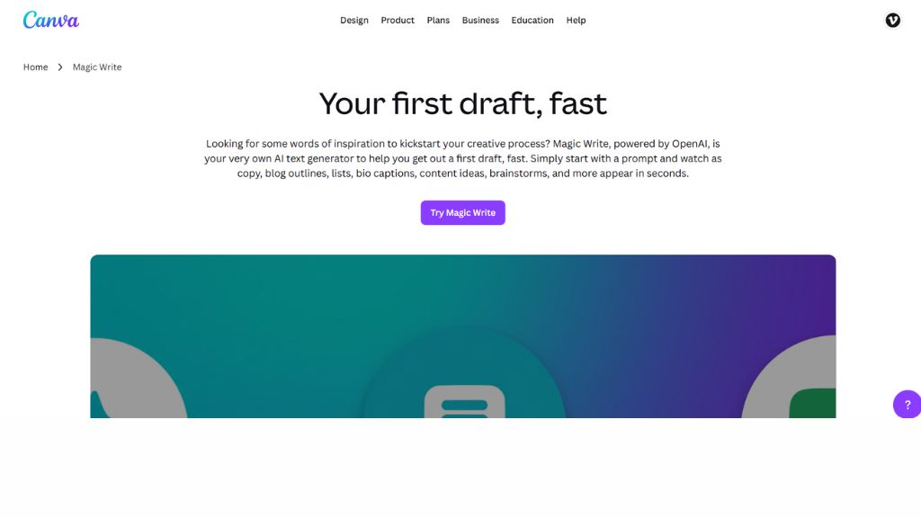 Canva Magic Write