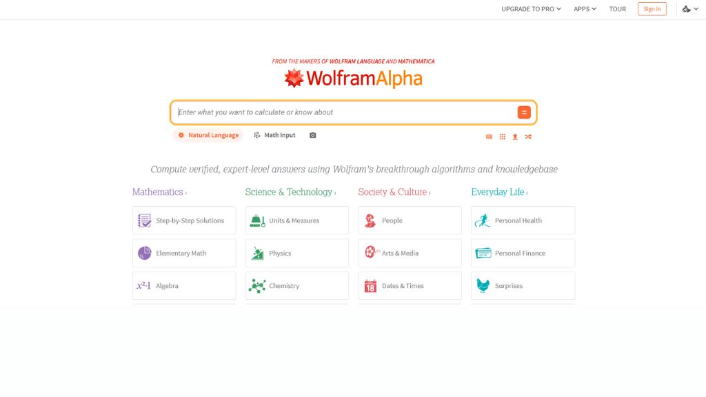 Wolfram Alpha